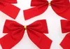 Decorações de Natal Bowknot Bell Decorações de Natal Bonito Árvore de Natal Charme Hang Christmas Party Pano Art Art Bow