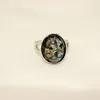 new arrival whole 50pcs mix color gemstone rings whole ancient silver ring fashion jewelry vintage style rings245P