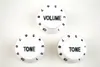 White Black Font 1 Volume2 Tone Knobs Electric Guitar Control Knobs For Fender Strat Style Guitar Wholes8438318