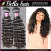 wholesale 9a extensions malaisiennes 1024 tissage humain 10pcs / lot couleur naturelle vague profonde trame de cheveux