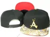 Nowy Tha Alumni Gold "A" Logo Czapki Snapback Caps Mens Snapback Cap Hat Koszykówka Czapki Kości Snapbacks Hip Hop Hats Czapki