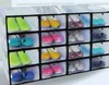 2016 New Plastic Transparent Drawer Case Shoe Storage Organizer Stackable Box Storage Boxes & Bins free shipping