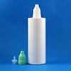 120 ML 100PCS/Lot Plastic Dropper Bottles Tamper Proof Thief Safe Caps Squeezable Juice bottles with fat nipples