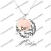 Hot sell "Be" Graffiti Friend Brave Pendant Necklaces Happy Strong Thankfull Charm 24" NL1622/3