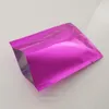 7x10 cm Open Top Violet Vide Mylar Sac Thermoscellage Feuille D'aluminium Stockage Des Aliments Emballage Poche Pour Café Sucre Emballage En Plastique