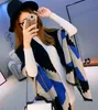 Ny Ankomst Geometrisk Vinter Scarf Warm Pashminas Ull Cashmere Scarf Tippet Womens Poncho Blanket Scarf Sjal 195 * 60cm