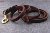 30pcs/lot Braided Handmade Genuine Leather Copper Hook Dog Leash Pet Training Leash Walking Lead For Medium Large Dogs