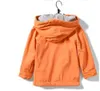 Crianças crianças jaqueta outerwear para meninos meninas primavera outono cardigan zíper hoody laranja casacos capuz casacos 2016 novo