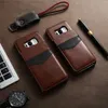 Hurtownie Vintage Business Leather Case dla Samsung Galaxy S6 S7 S7 Karty Karty Luksusowej Pokrywa Portfel dla Samsung Galaxy S8 S8 Plus
