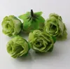 ホット ！ 400ピースの造花緑茶バラの花の頭の造花の結婚式を飾る花3mm