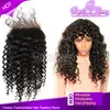 VENTE Top Dentelle Fermeture Bouclés Cheveux Libre Milieu 3 Partie 4x4 Postiches Vierge Cheveux Fermeture Extensions Deal Naturel Noir Teinture Indien Cheveux Humains Greatremy