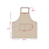 Tablier imprimé sac en Polyester personnalisé pour Sublimation Logo personnalisé couleur alimentaire cuisine Design paquet tablier DE956