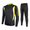 Maillot de football Vêtements de jogging Pull pour hommes Maillots de gardien de but Chemise à manches longues Pantalon court Athlétique Vêtements d'entraînement de football pour adultes