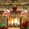 Święty Mikołaj śnieżny człowiek Xmas Stocking Choinki Ornament Kreatywny wiszący pończochy Torba 19 cal