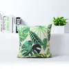 Tropisch regenwoud Kussenhoes Groene Jungle Plant Sierkussen Case Banaanblad Bladeren Cojines Home Decor