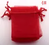 500pcs white Etc. 20-color Organza Gift Bags , 7x9cm .9x12cm .13x18 cm . With Drawstring