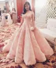 Zuhair Murad Prom Dresses 2016 Korte Mouwen Borduurwerk Baljurk Avondjurken Lange Vestidos de Festa Celebrity Pageant Towns