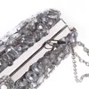 Finger Ring Evening Clutch Bags Crystal Diamond Solded Evening Purse med Chain Shoulder Wallet Women's Handbags Silver Black288w