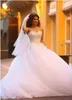 Vestidos de novia de princesa Vestido de fiesta con cuentas superior Vestido de novia de tul suave con cristales Cariño Tallas grandes con cordones Corsé Volver Personalizado