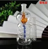 Pot en verre de bouteille de super-filtration haute capacité haute 16 cm de large 5,8 cm le poids est de 135 grammes, livraison aléatoire de couleur, narguilé en verre en gros, lar