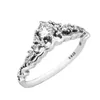 S925 Silber Fairy Tale Tiara Wishbone Ring passt für Original Marke Fashion Jewelry H8ale 196226CZ