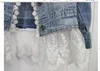 Baby's Kleding Denim Kant Meisjes Jassen Meisjes Leisure Gewassen Denim Jas Kinderkleding Kinderen Overjas Uitloper