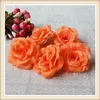 100pcs 8 cm İpek Gül Çiçek Düğün Dekoratif Yapay Simülasyon İpek Şakayık Camellia Rose Flower için 16 Renkler Heads