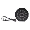 Free shipping Big Led stage light 18x3W 54W 85-265V High Power RGB Par Lighting With DMX 512 Master Slave Led Flat DJ Auto-Controller