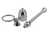 Porte-clés en aluminium champignon Pipe à tabac en métal mini pipe à fumer tuyaux accessoires pour fumer porte-clés porte-clés