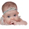 Bella principessa Tiara Fascia Royal Baby Pearl Crown Fascia per capelli Strass accessori per bambini Fascia per capelli corona di cristallo 5703134