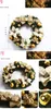 45cm diameter golden christmas decorative flower wreath Christmas Garland Gift for home garden and hotel