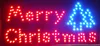 Merry Chirstmas LED Open Sign -Rushed Sale Graphics Animated Motion 19*10インチの屋内送料無料