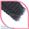 Wątki próbka 1 pakiet Kinky Curly Brazilian Virgin Hair Weft Tani Jerry Curl Tissage Cheveux Humain Sew in Human Hair Extensons Fast D D