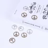 2015HOT Säljer Retro Peace Symbol Charm Silver / Koppar DIY Smycken Hängsmycke Fit Halsband eller Armband 400 st / Lot # 030X
