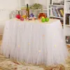 2015 Romantic Wedding Tulle Table Sashes 80*92 cm Custom Made Colorful Wedding Party Table Skirt Birthday Party Table Covers Accessories