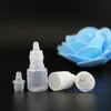 2ML 100pcs / LOT LDPE Frascos cuentagotas de plástico con tapas a prueba de manipulaciones Consejos Safe Vapor e JUICE SQUEEZABLE239o