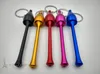 Free shipping wholesalers new Color portable metal pipe / metal bong, metal, mushroom keychain styles, colors random delivery