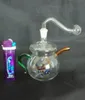 Kostenloser Versand Großhändler neue Farbe Mini-Teekanne Stil Glas Shisha / Glasbong, leicht zu tragen, Geschenkzubehör