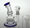 Glass Bong Mini Water Pipe Perc Perc Recycler Bong Glass Bubbler z stawem męskim 14,4 mm