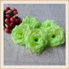 100pcs 8 cm İpek Gül Çiçek Düğün Dekoratif Yapay Simülasyon İpek Şakayık Camellia Rose Flower için 16 Renkler Heads