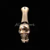 2016 Best 510 drip tip bend skeleton skull drip tips metal drip trip for ecig vape rda VS glass acrylic skull mouthpieces