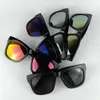 Mode grand cadre lunettes de soleil coloré miroir lentilles 5 couleurs hommes et femmes soleil plage lunettes UV4000 Protection 20 pcs/lot