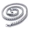 wholesale High Quality jewelry Stainless Steel Fashion Silver square figaro Chain Necklace 6mm wide 24 inches for Men's Gifts Hip-Hop Bling