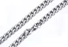 Nieuwe aankomst Fantastisch zilver 6 mm/8 mm roestvrijstalen mode zachte NK Curb Link Chain ketting armband sieraden set voor unisex