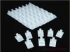 Entièrement 50pcs lot populaire bijoux de bijoux décoration noire blanche claire anneau stand en plastique affichage fermoir affichages bijoux holder268q