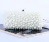 Factory direct whole brand new handmade perfect beaded evening bag with satin for wedding banquet party porm300r