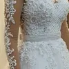 Romantic Illusion Long Sleeve 2 in 1 Detachable Wedding Dress Sexy See Through Bridal Gown Sheer Vestido De Noiva Short Inside Long Outside