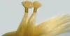 5A-1g / s 100g / pack бразильские remy итальянские кератин плоские наконечники выдвижения волос 16 "-24" 60 # платина blonde dhl освобождают перевозку груза