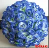 50 cm soie artificielle Rose fleurs s'embrasser boules avec feuilles vertes pour mariage noël ornements fête décoration fournitures