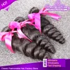 100% Malaysisk hårbunt 3PC / Lot Remy Human Hair Weave Obehandlad Vågig Lös Våg Naturfärg Färg Färgbar Hårförlängning Greatem